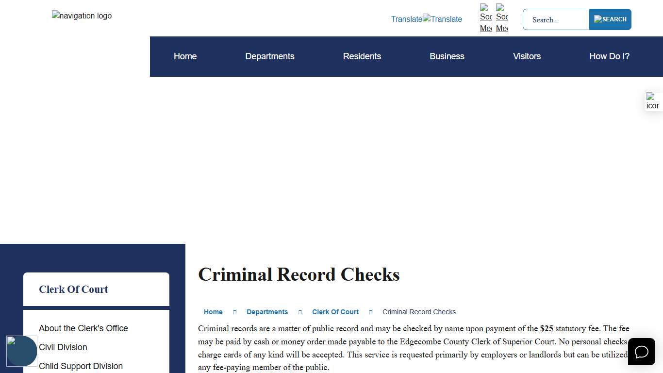 Criminal Record Checks